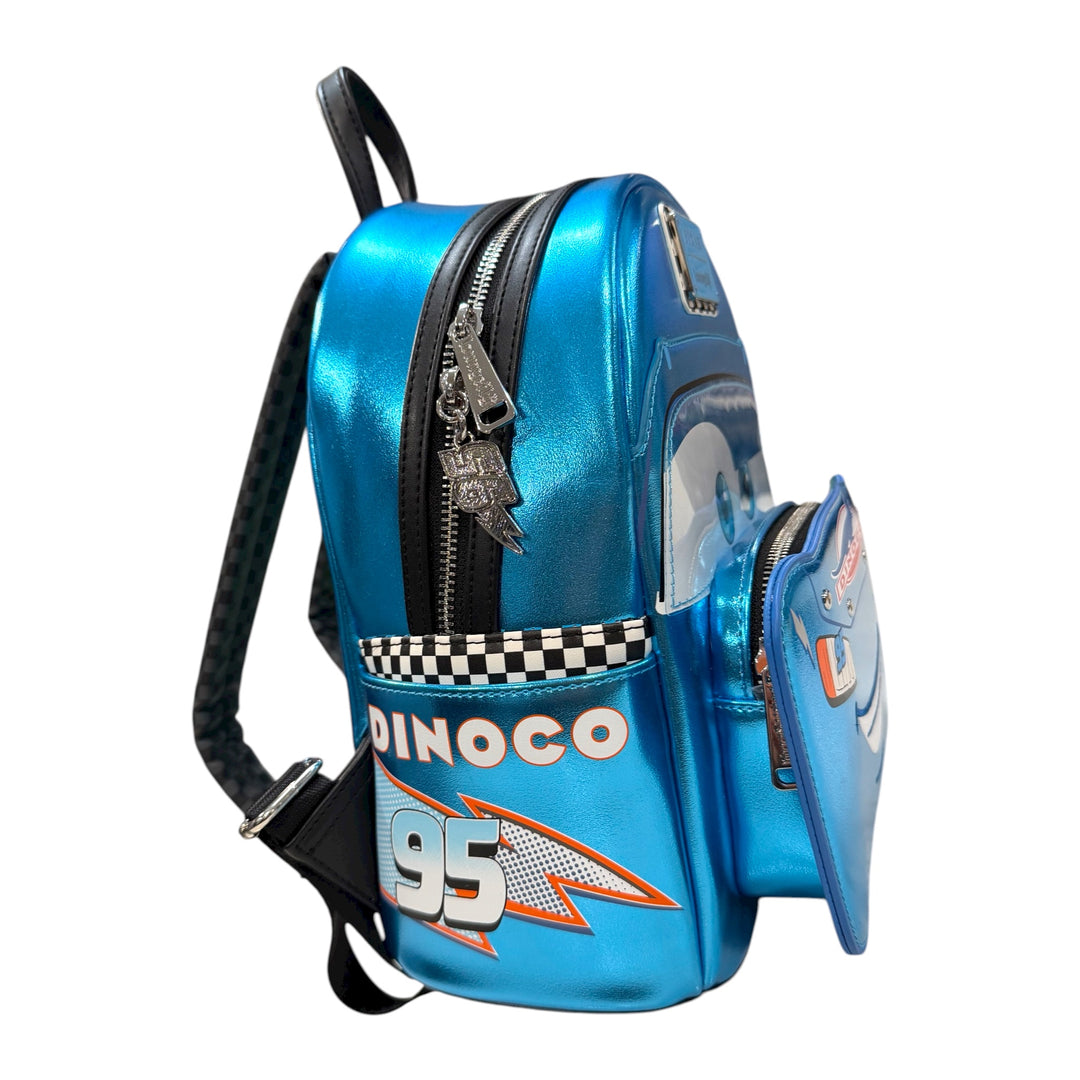 Grotto Treasures Exclusive - Loungefly Disney Pixar Cars Metallic Dinoco Lightning McQueen Cosplay Mini Backpack