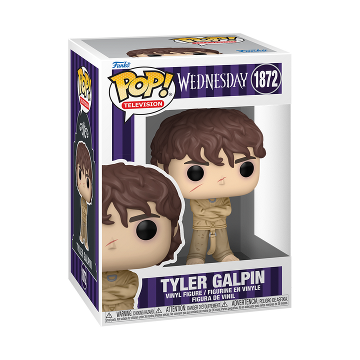 Funko Pop! vinyl figure packaging with 'Tyler Galpin' on a white background