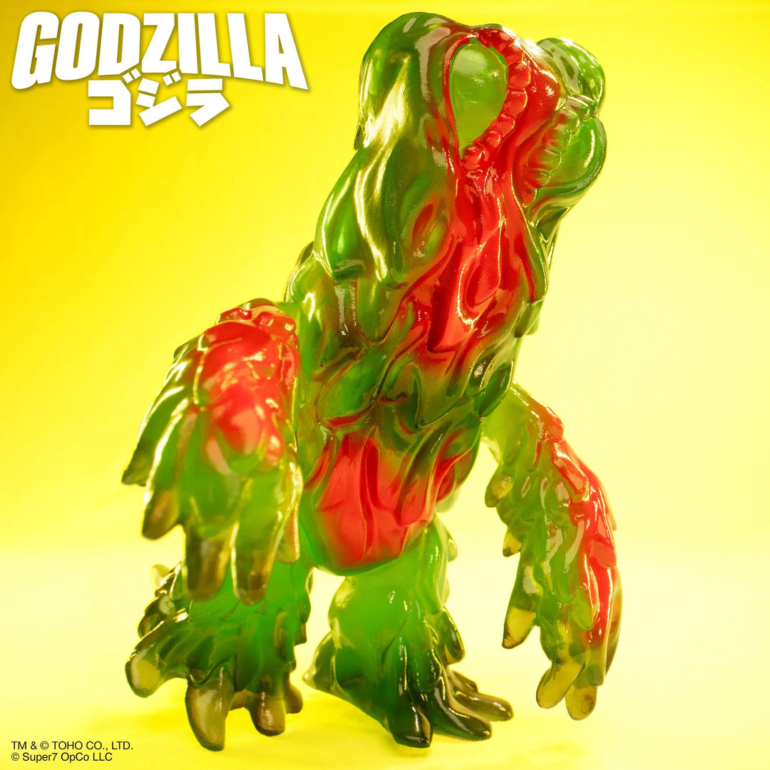 Super 7 Godzilla ReAction Figure Hedorah (Clear Green)