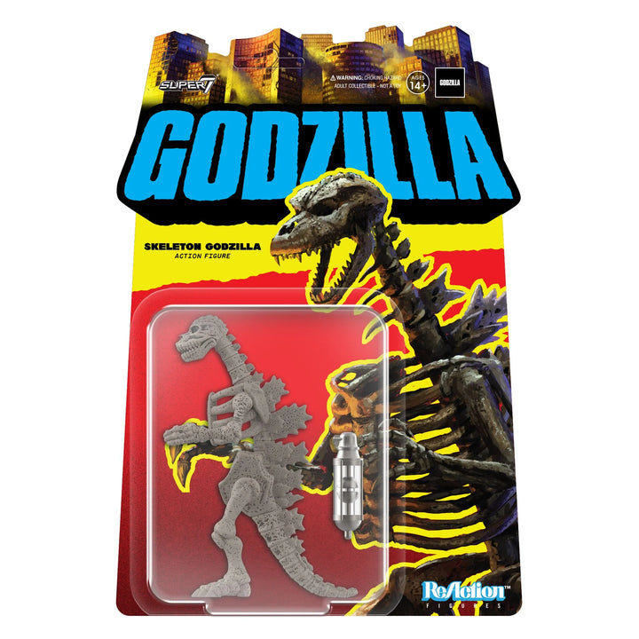 Super 7 Godzilla ReAction Figure Godzilla Skeleton