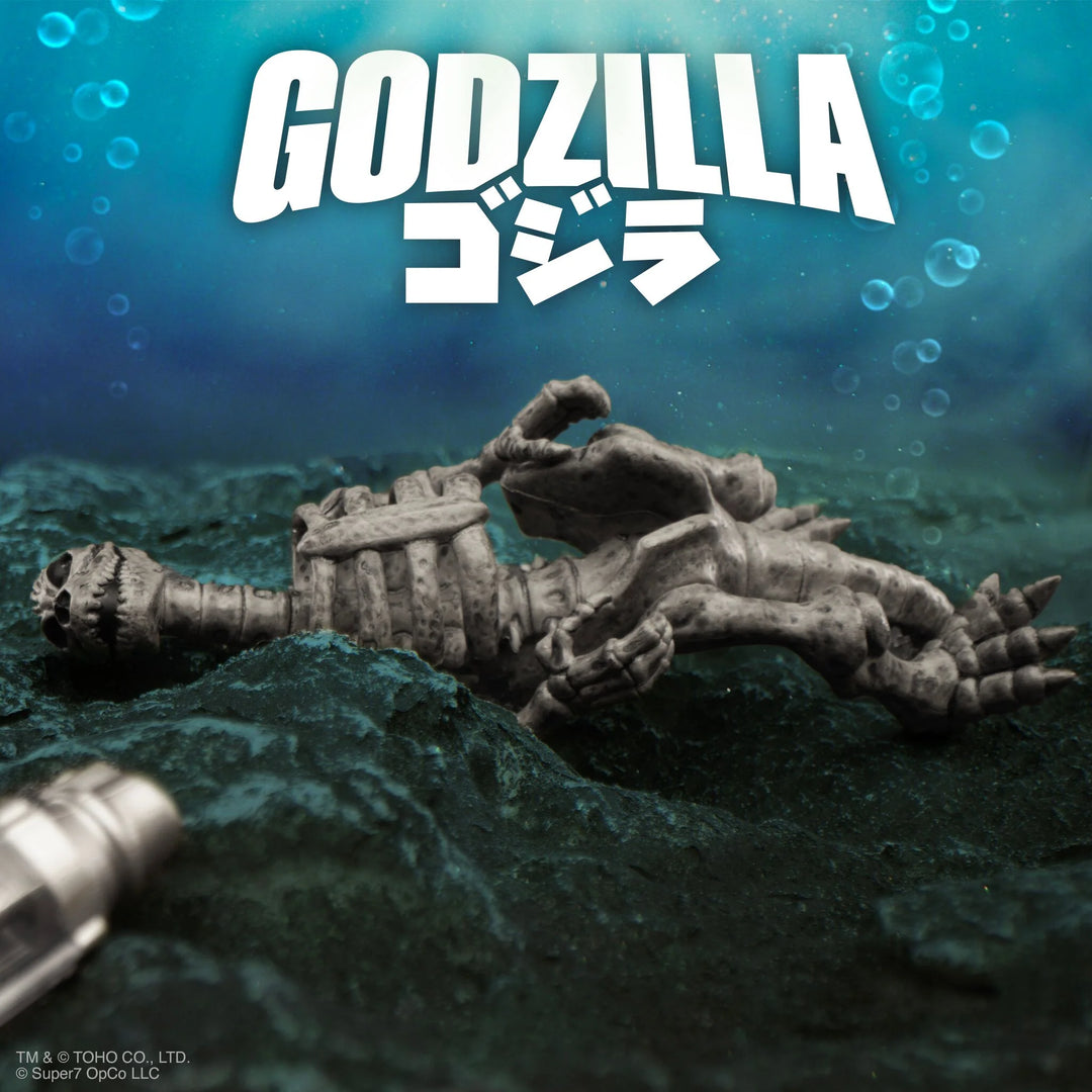 Super 7 Godzilla ReAction Figure Godzilla Skeleton