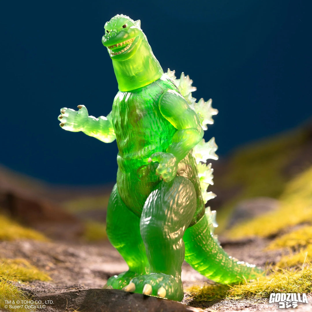 Super 7 Godzilla ReAction Figure Godzilla (Semi-Clear Green)