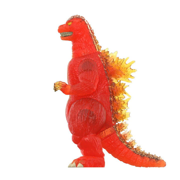 Red dinosaur-like creature with yellow spikes on a white background