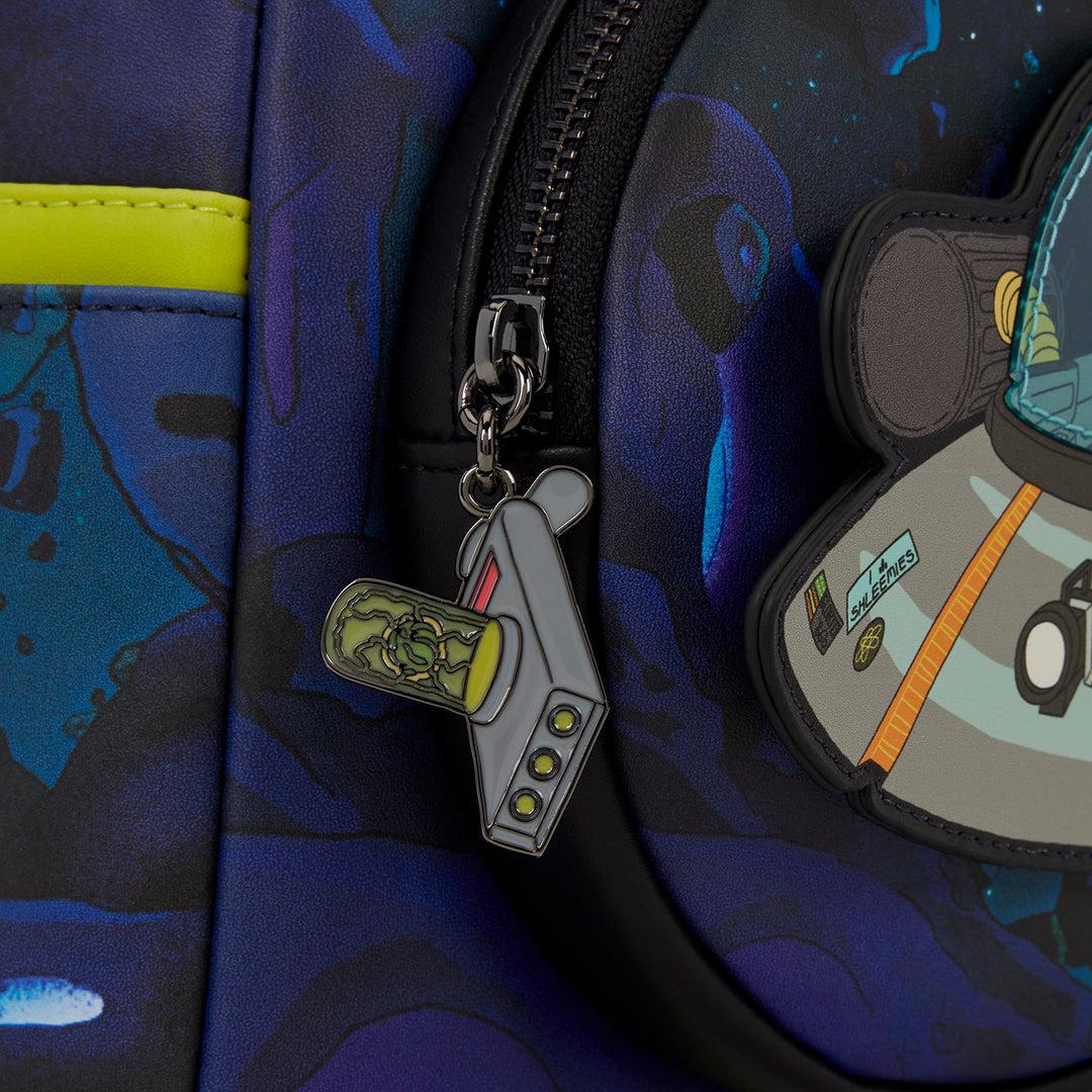 Loungefly Cartoon Network Rick and Morty Space Cruiser Glow in the Dark Mini Backpack