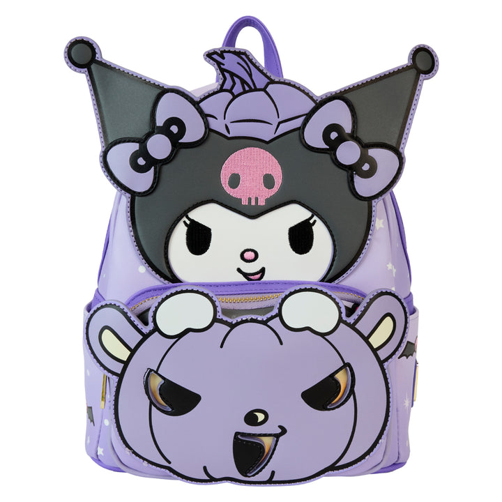 Loungefly Sanrio Kuromi Pumpkin Light Up Mini Backpack