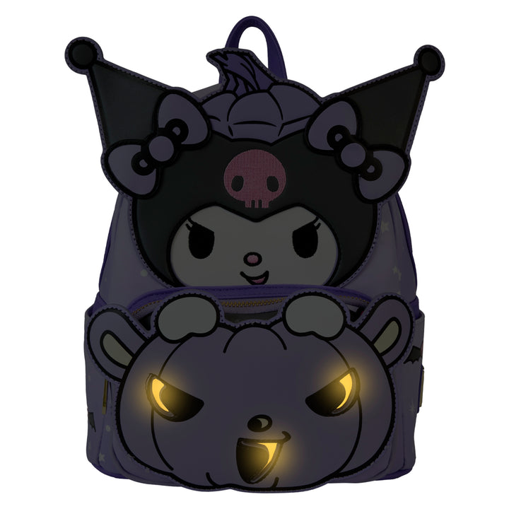 Loungefly Sanrio Kuromi Pumpkin Light Up Mini Backpack