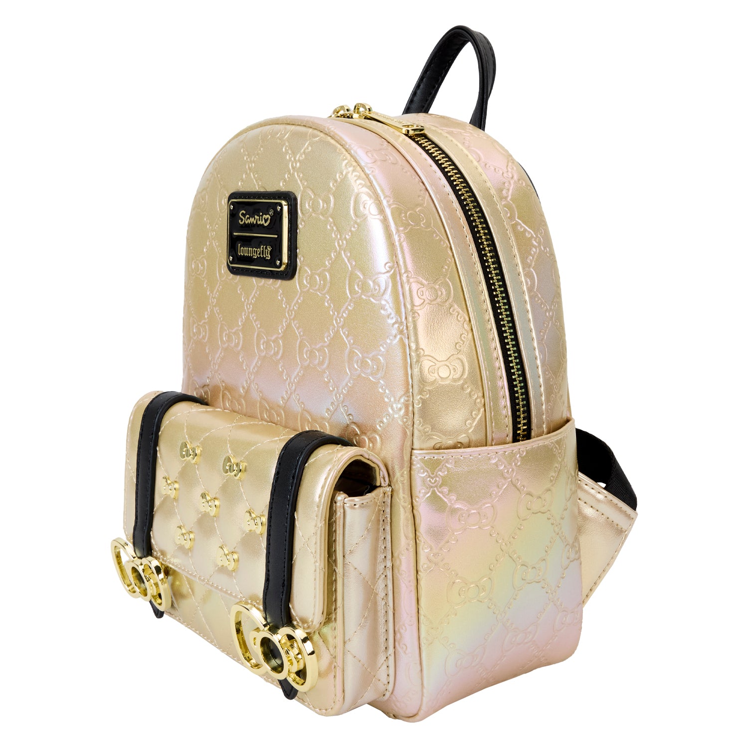 Droid Depot Rose Gold and Silver Metallic Loungefly Backpack online