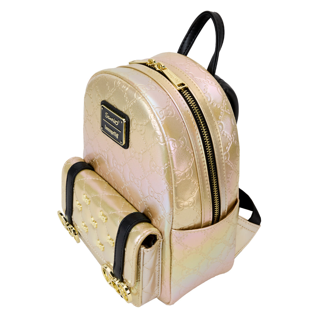 Loungefly Sanrio 50th Anniversary Metallic Gold Mini Backpack