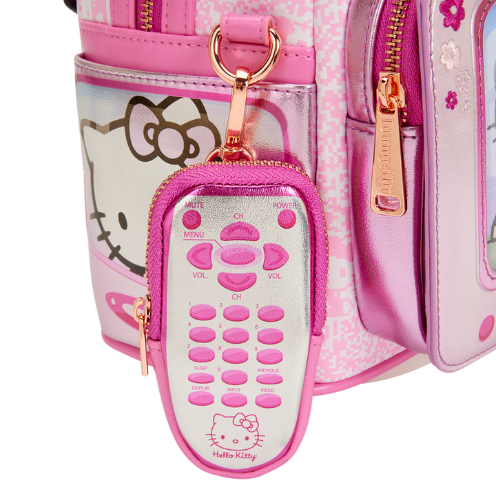 Loungefly Sanrio Hello Kitty Vintage TV Lenticular Mini Backpack with Coin Bag