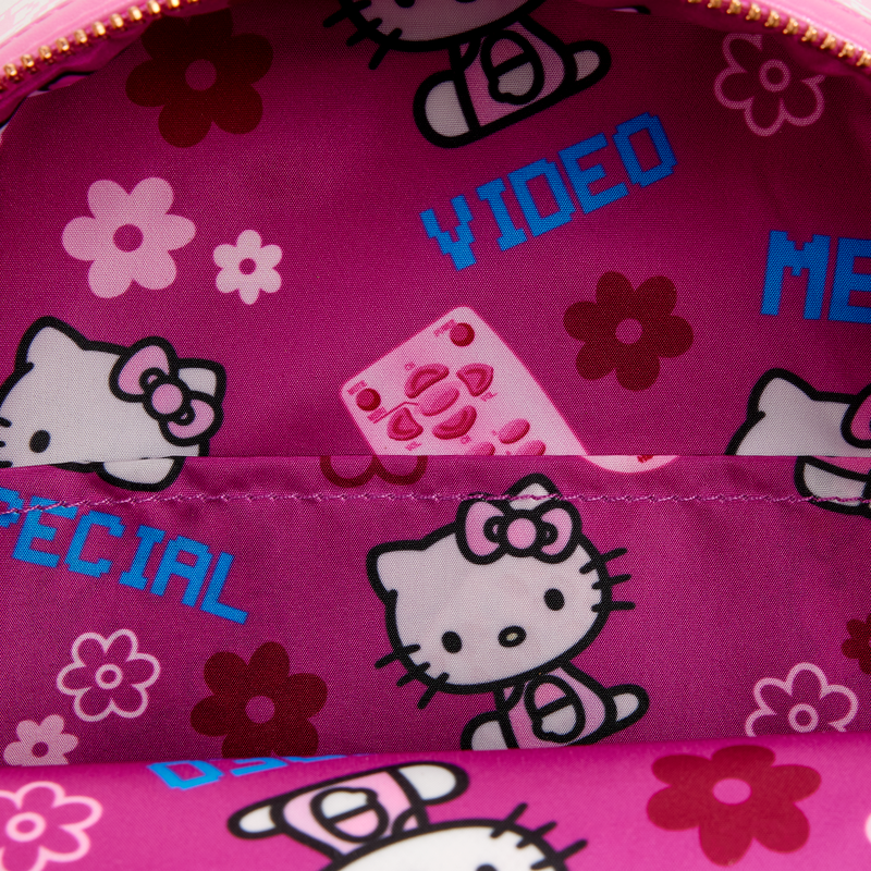 Loungefly Sanrio Hello Kitty Vintage TV Lenticular Mini Backpack with Coin Bag