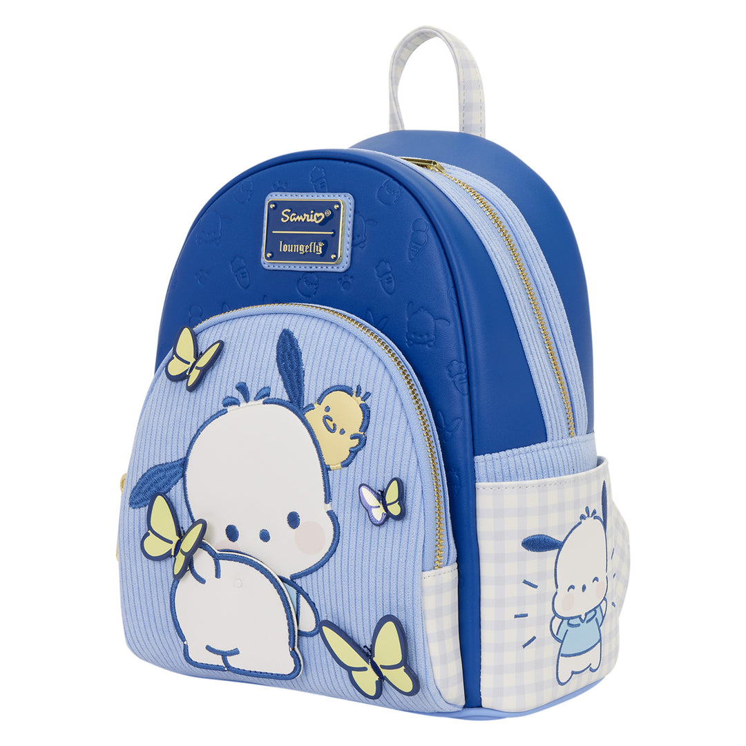 Loungefly Sanrio Pochacco Gingham Mini Backpack