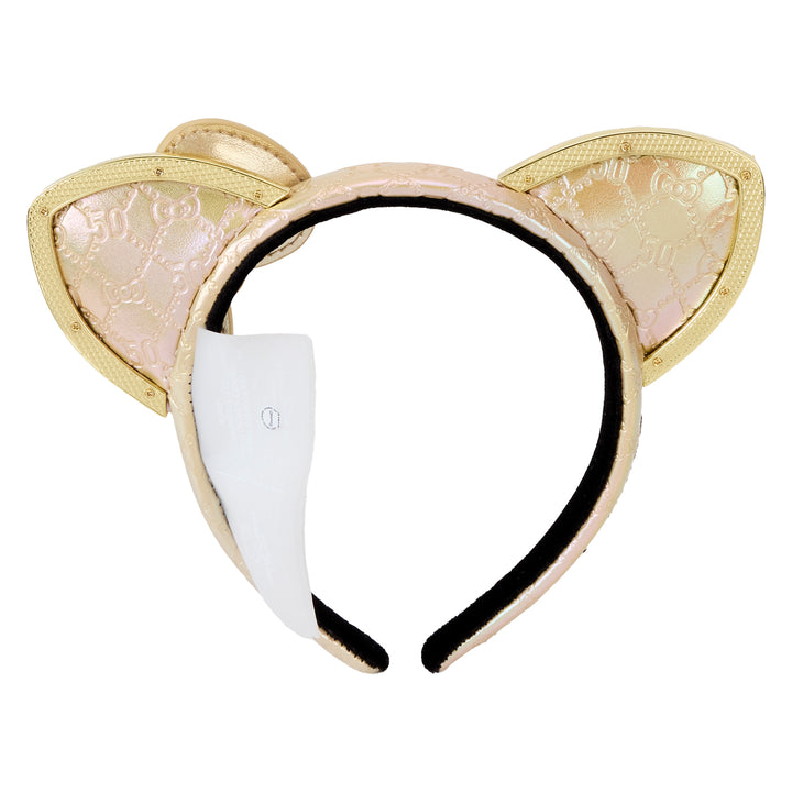 Loungefly Hello Kitty 50th Anniversary Metallic Gold Ears Headband