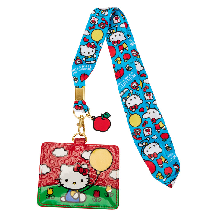 Loungefly Sanrio Hello Kitty 50th Anniversary Classic Lanyard W/Cardholder