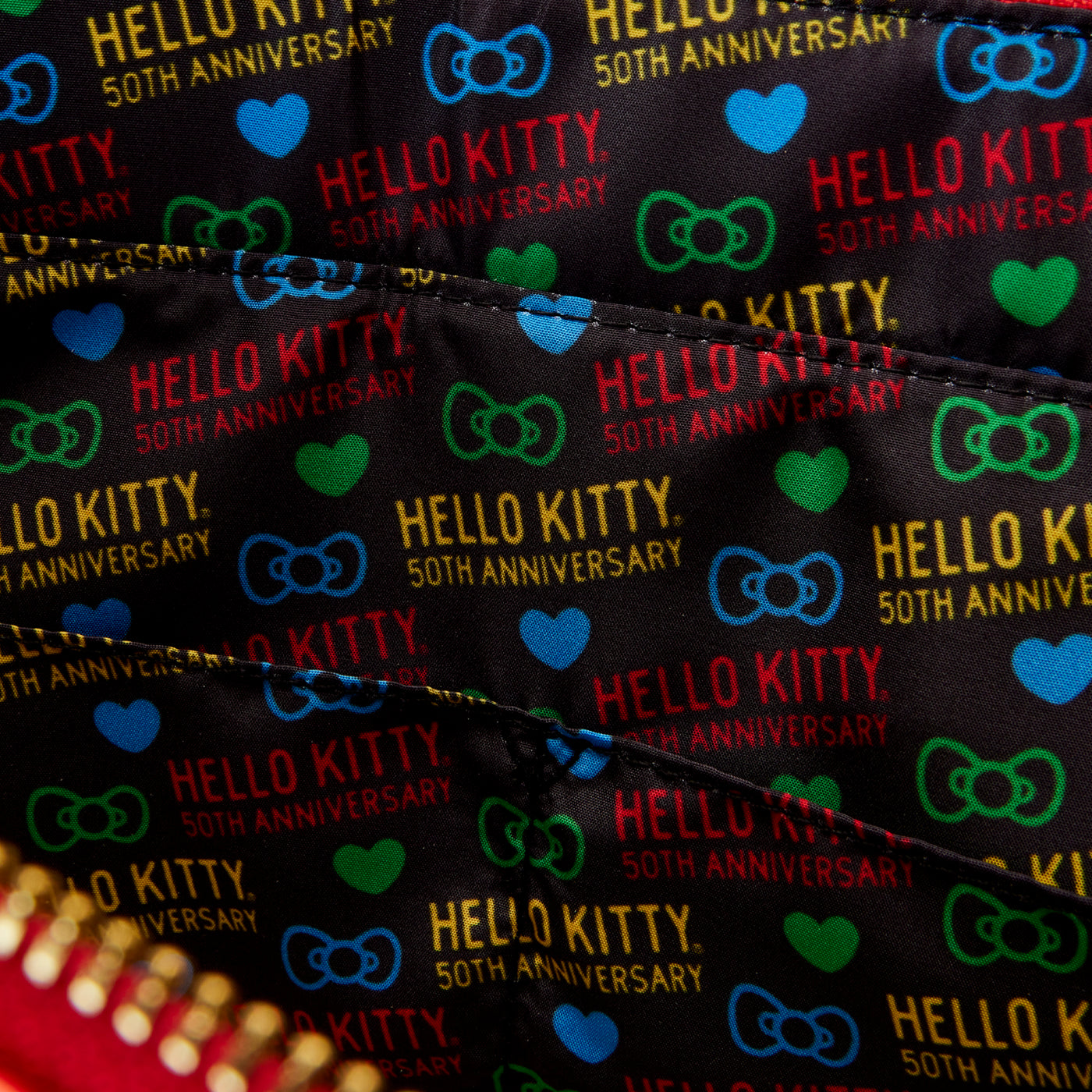 Sanrio Hello Kitty 50th Anniversary Metallic Tote Bag W/Coin Bag