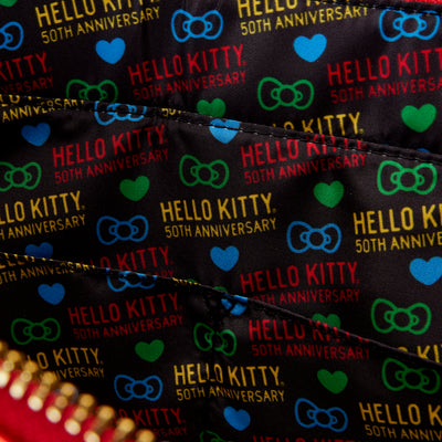 Sanrio Hello Kitty 50th Anniversary Metallic Tote Bag W/Coin Bag