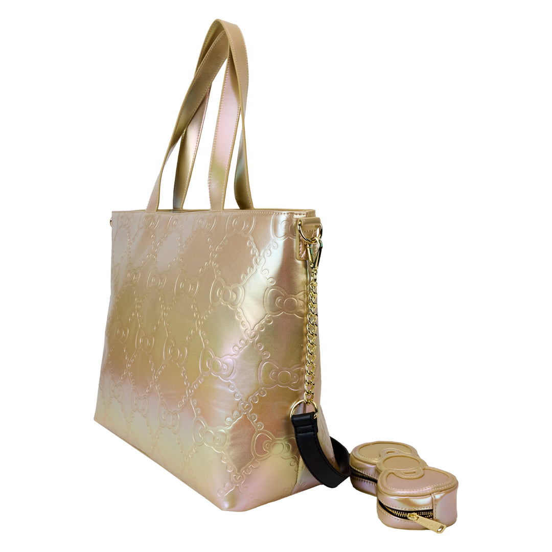 Loungefly Sanrio 50th Anniversary Metallic Gold Tote Bag