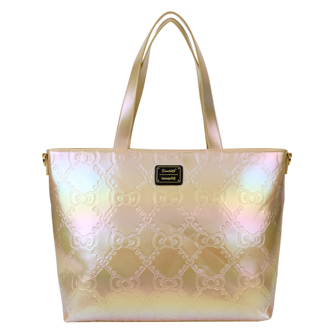 Loungefly Sanrio 50th Anniversary Metallic Gold Tote Bag