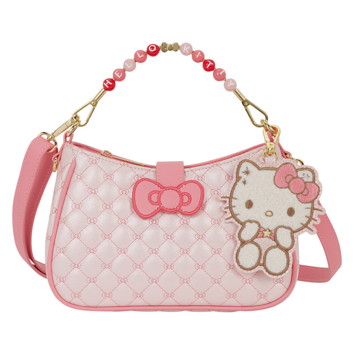 Loungefly Sanrio Hello Kitty Holiday Quilted Beaded Handle Crossbody Bag