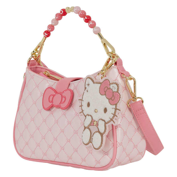 Loungefly Sanrio Hello Kitty Holiday Quilted Beaded Handle Crossbody Bag