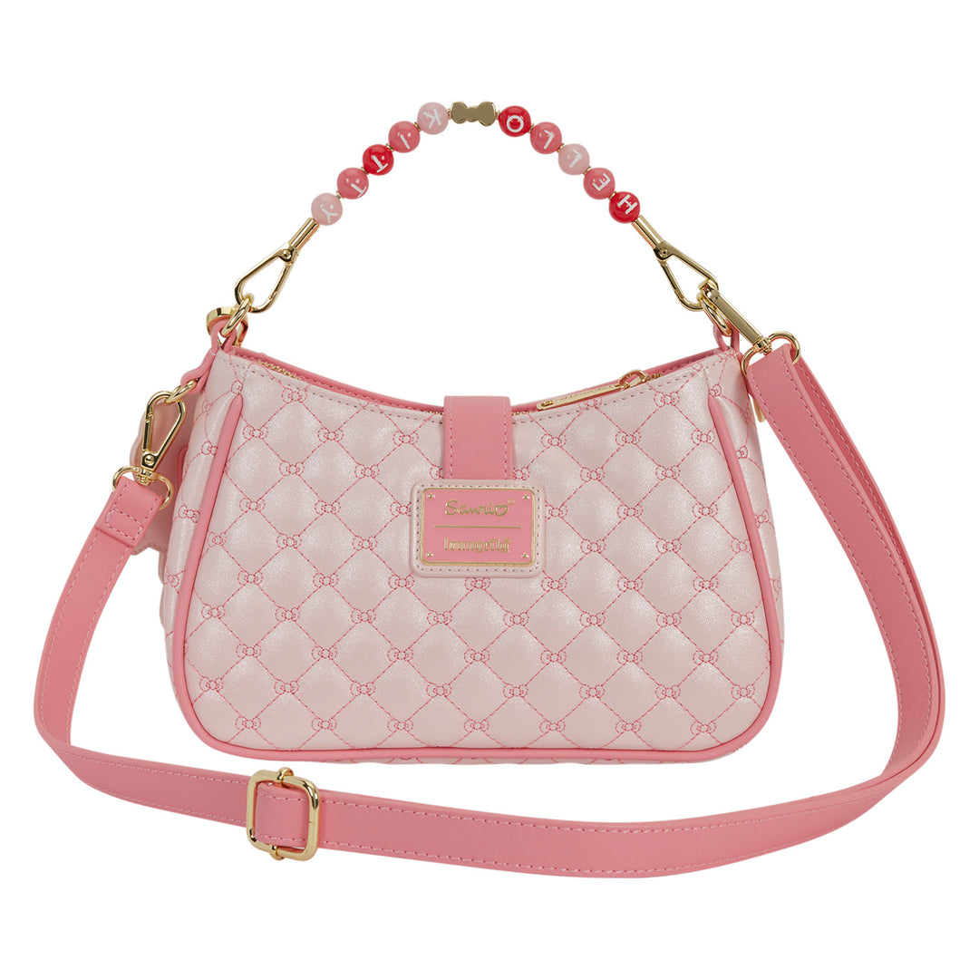 Loungefly Sanrio Hello Kitty Holiday Quilted Beaded Handle Crossbody Bag
