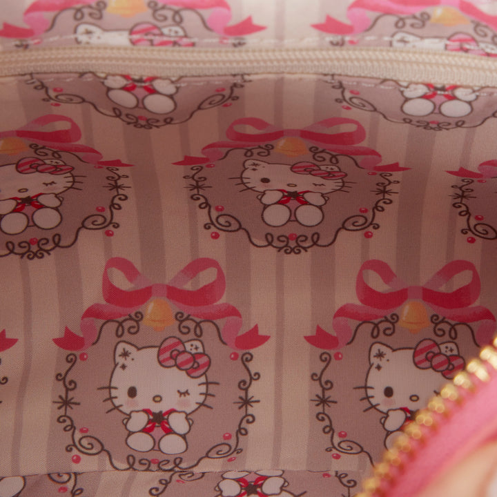 Loungefly Sanrio Hello Kitty Holiday Quilted Beaded Handle Crossbody Bag