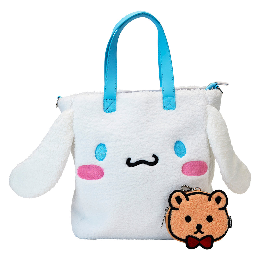 Loungefly Sanrio Cinnamoroll Sherpa Tote Bag with Coin Bag