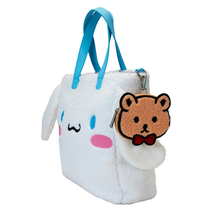 Loungefly Sanrio Cinnamoroll Sherpa Tote Bag with Coin Bag