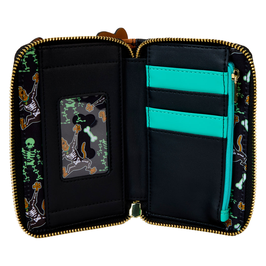 Loungefly Warner Brothers Scooby Doo Skeleton Scooby Cosplay Glow in the Dark Wallet