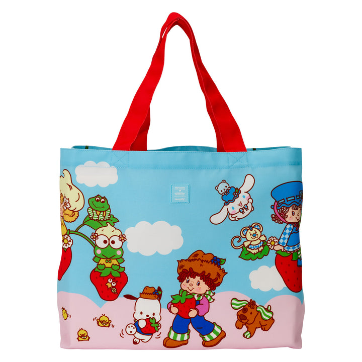 Loungefly Sanrio Hello Kitty & Friends x Strawberry Shortcake Canvas Tote Bag