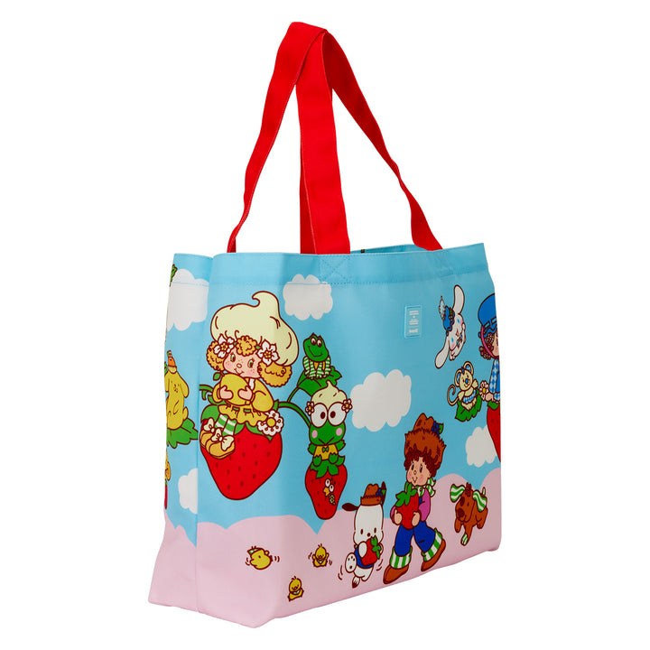 Loungefly Sanrio Hello Kitty & Friends x Strawberry Shortcake Canvas Tote Bag