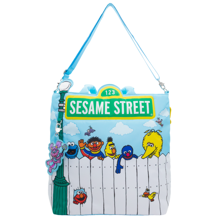 Whatever! Makes You Happy X Sesame Street Good Friends Great Times Oversized Tote Bag