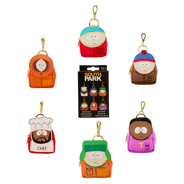 Loungefly Comedy Central South Park Cosplay Mystery Mini Backpack Blind Box Keychain Charm