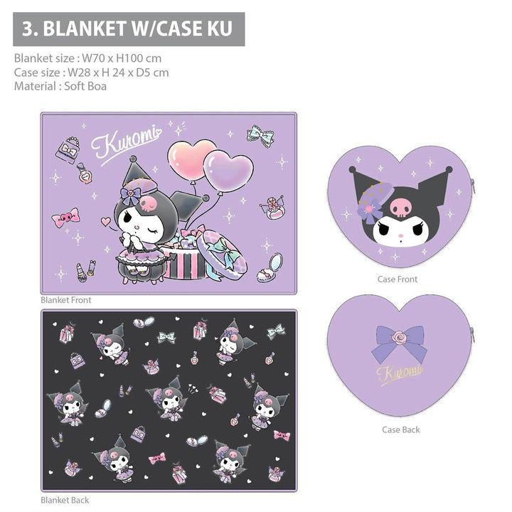 Sanrio Kuromi Blanket W/Case