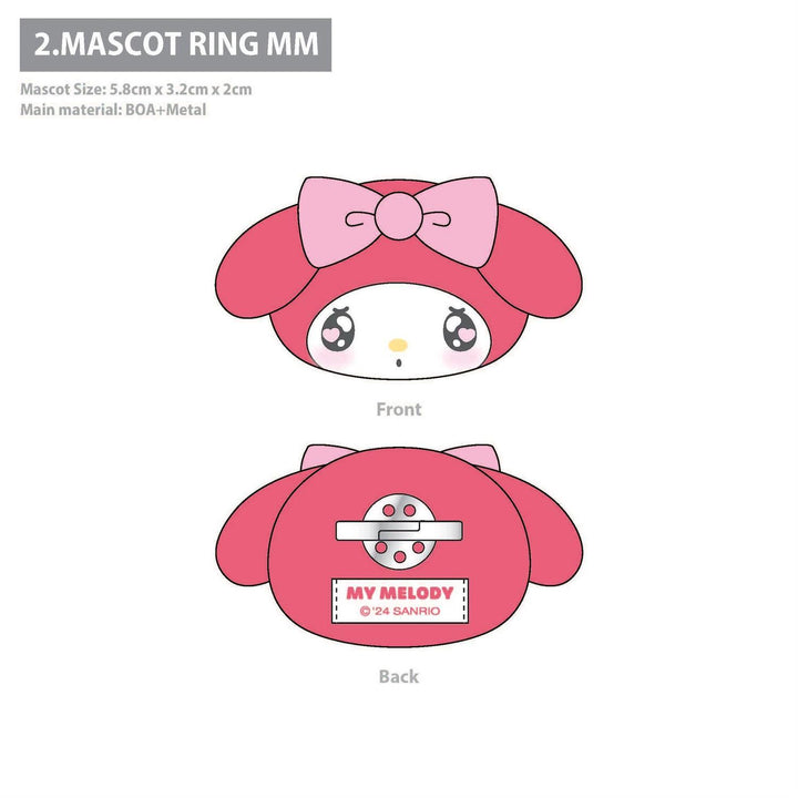 Sanrio My Melody Plush Mascot Ring