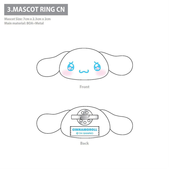 Sanrio Cinnamoroll Plush Mascot Ring