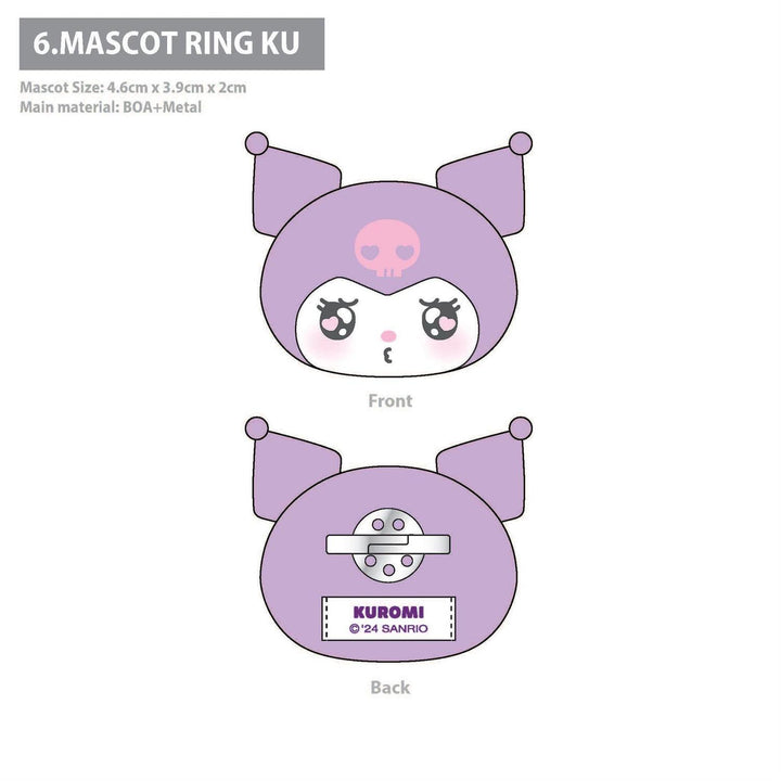 Sanrio Kuromi Plush Mascot Ring