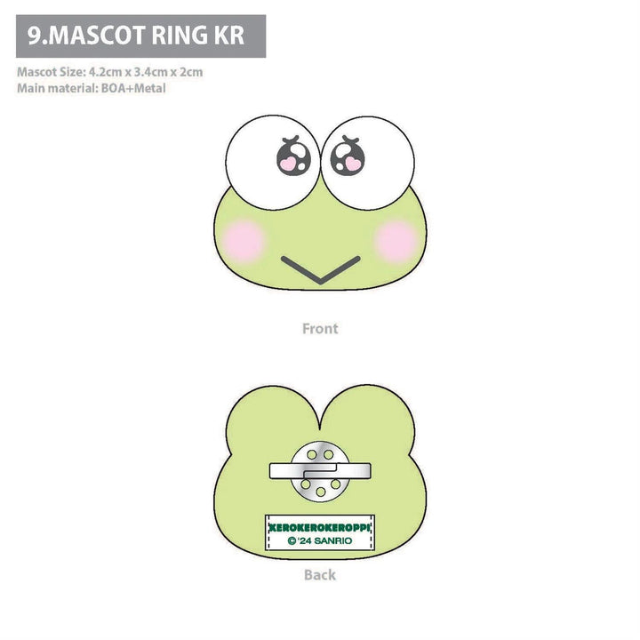 Sanrio Keroppi Plush Mascot Ring