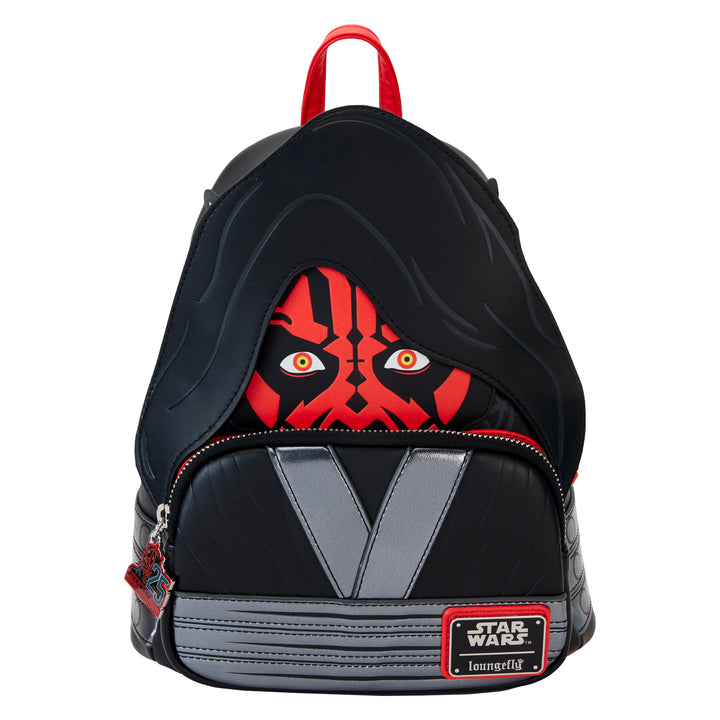 Loungefly Star Wars The Phantom Menace 25th Anniversary Darth Maul Cosplay Mini Backpack