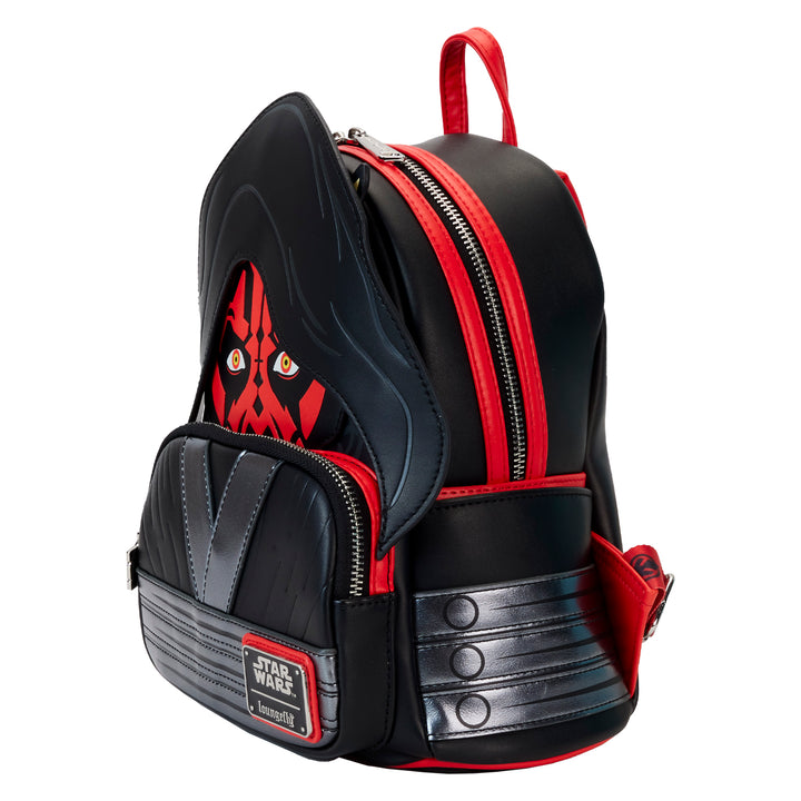 Loungefly Star Wars The Phantom Menace 25th Anniversary Darth Maul Cosplay Mini Backpack