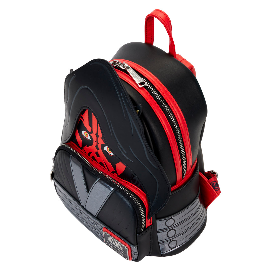 Loungefly Star Wars The Phantom Menace 25th Anniversary Darth Maul Cosplay Mini Backpack