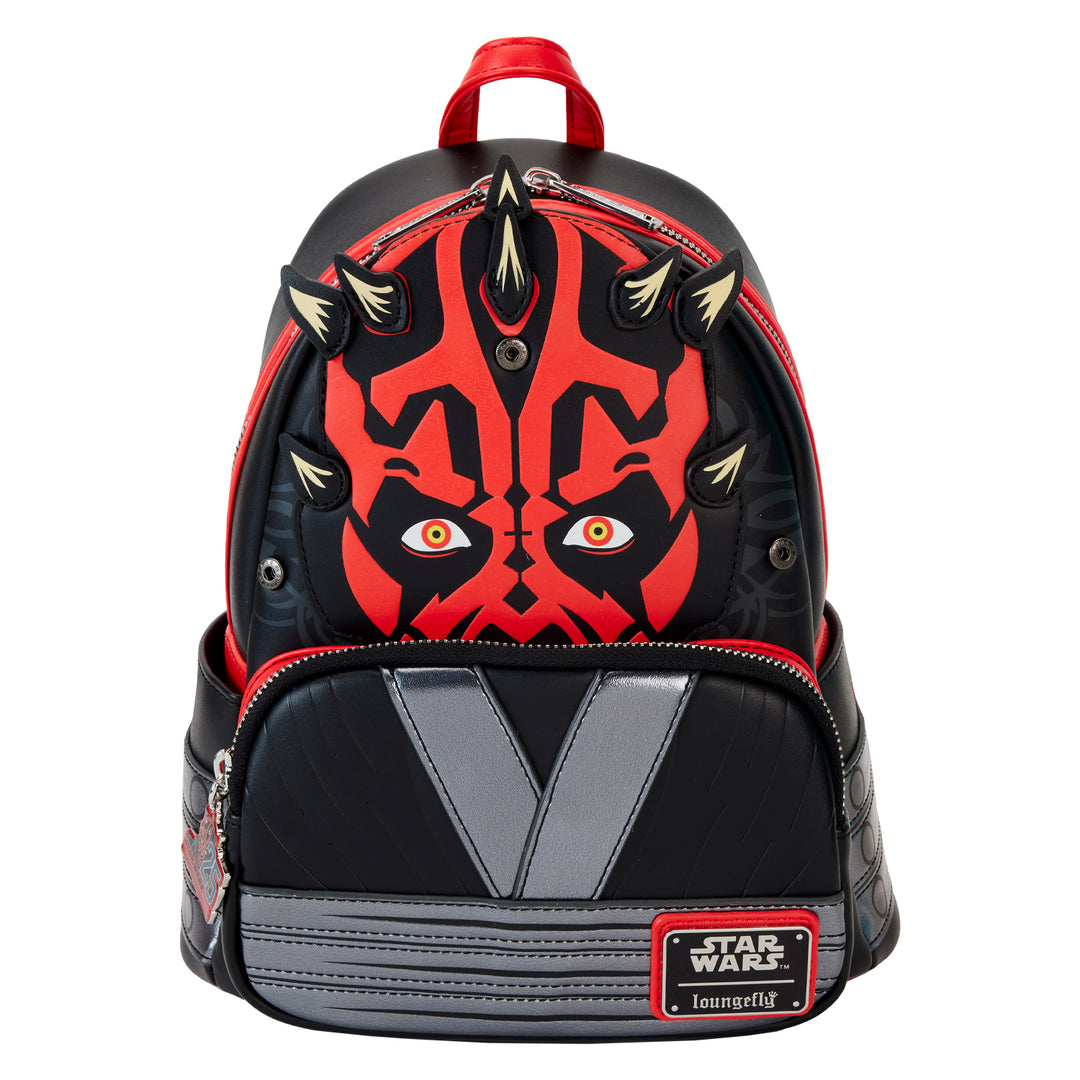 Loungefly Star Wars The Phantom Menace 25th Anniversary Darth Maul Cosplay Mini Backpack