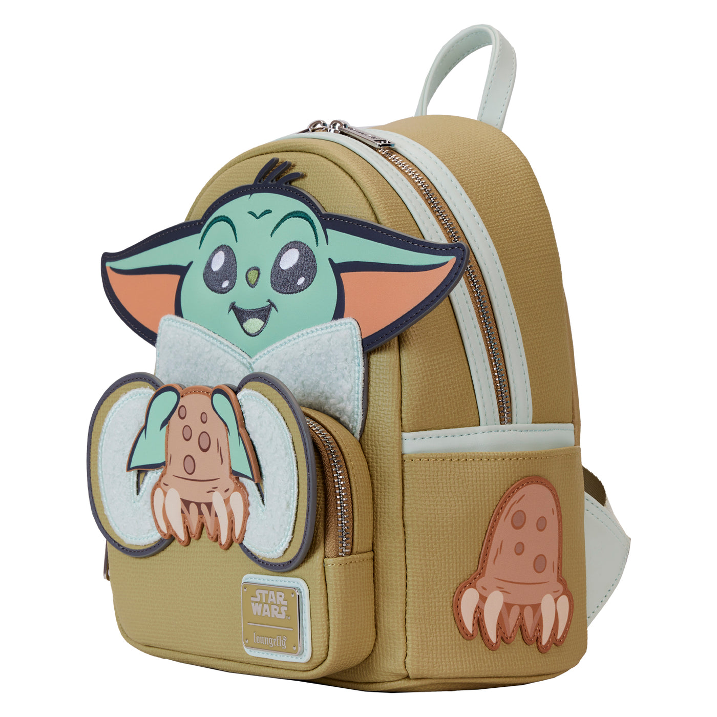 Loungefly Star Wars The Mandalorian Grogu & Crabbies Cosplay Mini Backpack
