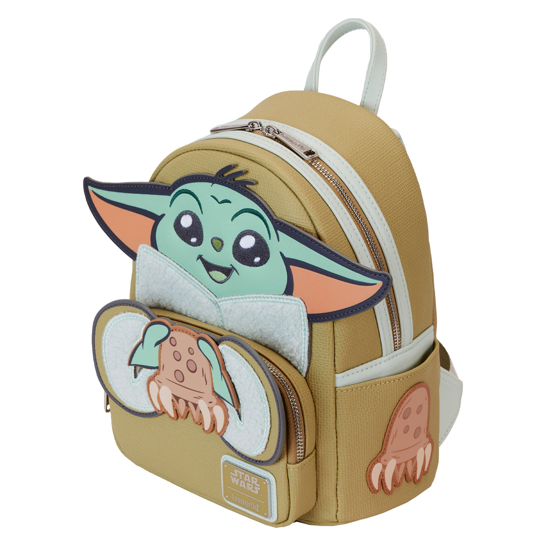 Loungefly Star Wars The Mandalorian Grogu & Crabbies Cosplay Mini Backpack