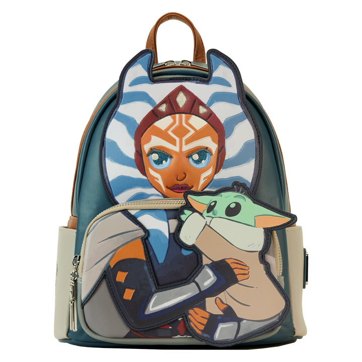 Loungefly Star Wars The Mandalorian Ahsoka & Grogu Precious Cargo Mini Backpack