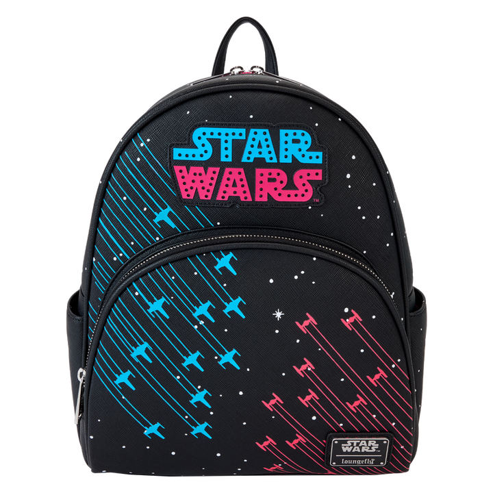 Loungefly Star Wars Neon 70s Light up/Glow in the Dark Mini Backpack