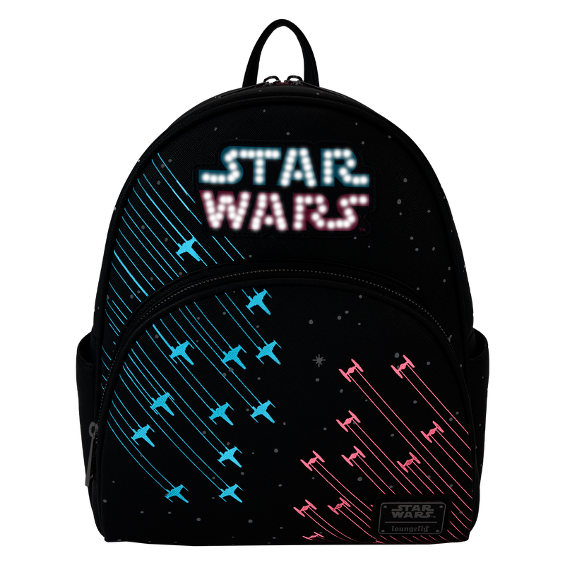 Loungefly Star Wars Neon 70s Light up/Glow in the Dark Mini Backpack