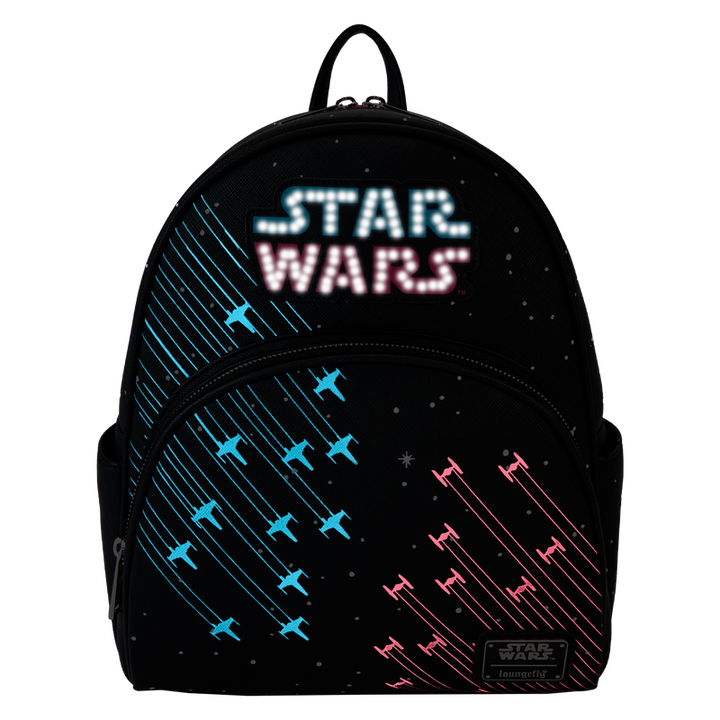 Loungefly Star Wars Neon 70s Light up/Glow in the Dark Mini Backpack