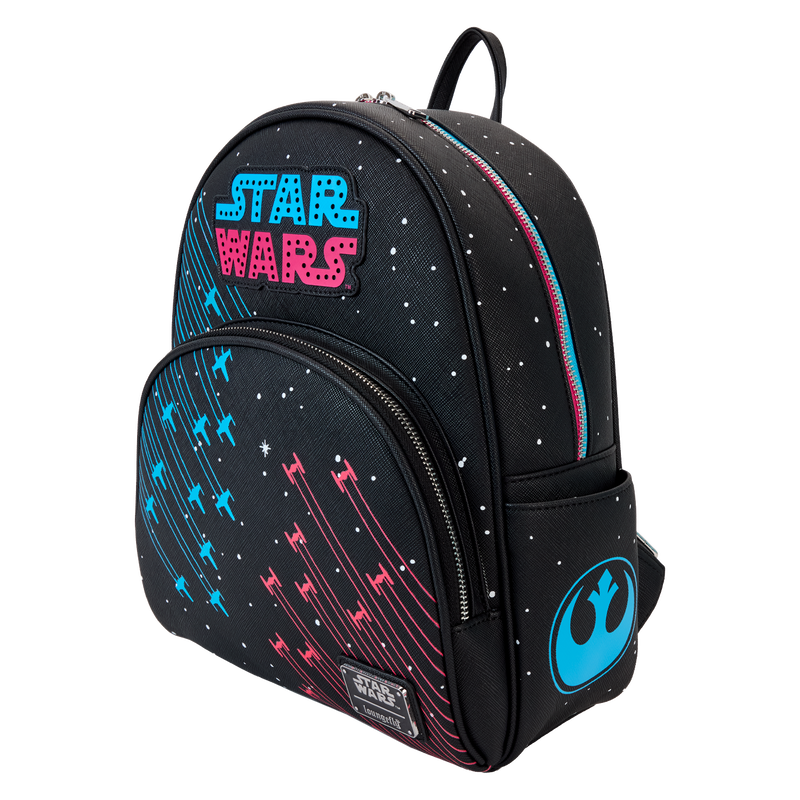 Loungefly Star Wars Neon 70s Light up/Glow in the Dark Mini Backpack