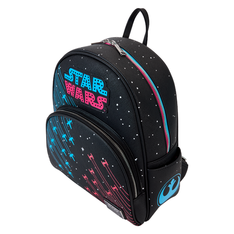 Loungefly Star Wars Neon 70s Light up/Glow in the Dark Mini Backpack