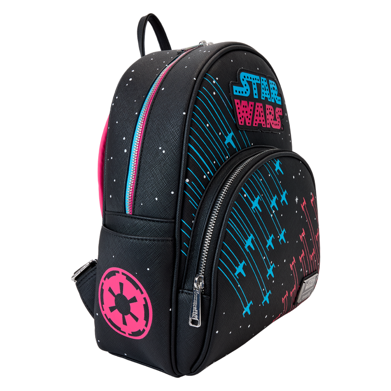 Loungefly Star Wars Neon 70s Light up/Glow in the Dark Mini Backpack